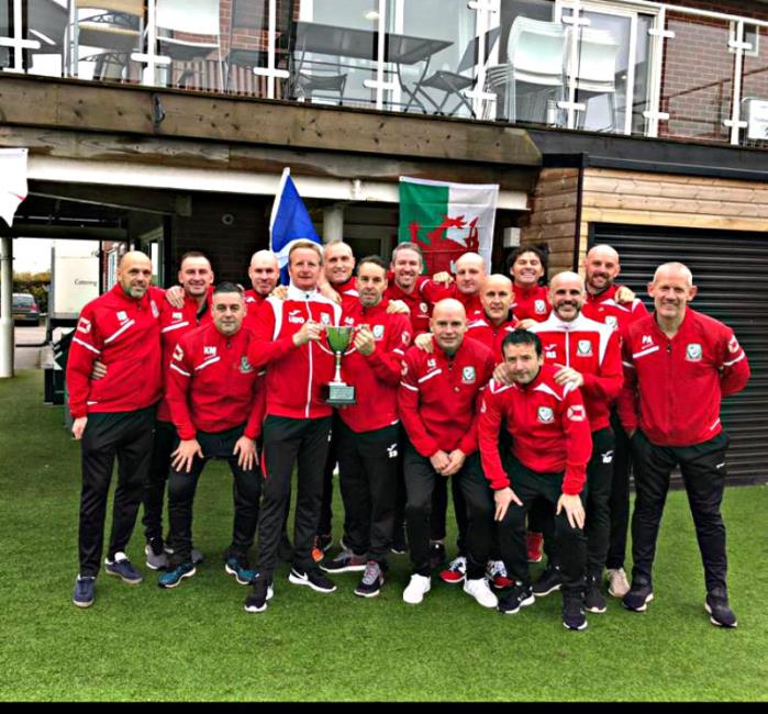 Wales Over 45s celebrate
